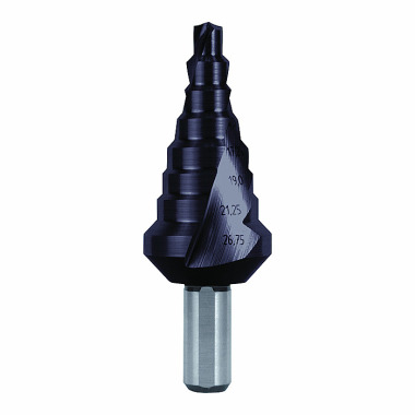 Ruko Step drill HSS-TiAlN, ground, spiral fluted with split point 101055F