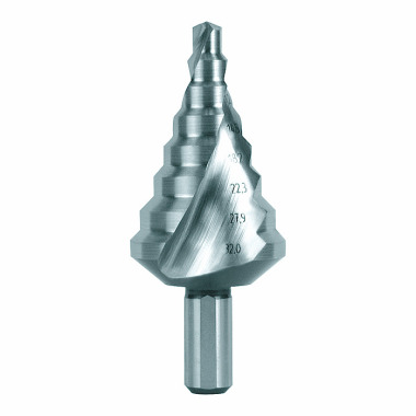 Ruko Step drill HSS, ground, spiral fluted with split point 101057