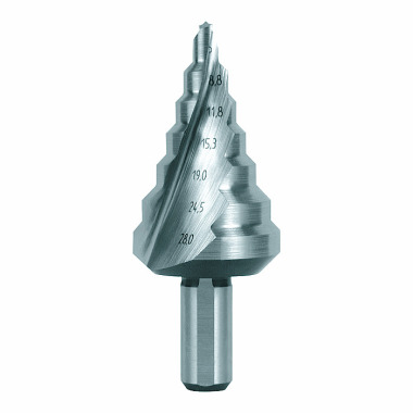 Ruko Step drill HSS, ground, spiral fluted with split point 101058