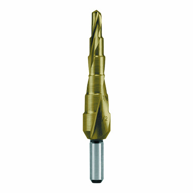 Ruko Step drill HSS-TiN, inch size, ground with split point 101701T