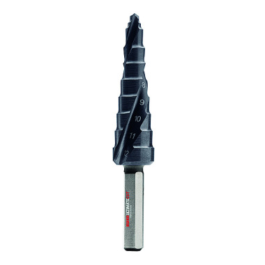 Ruko UC step drill FLOWSTEP TIP HSS, RUnaTEC, size 09, 5-12 mm 101650-9P