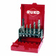 Ruko Combination machine tap set ?Long? HSS in plastic case 270020RO