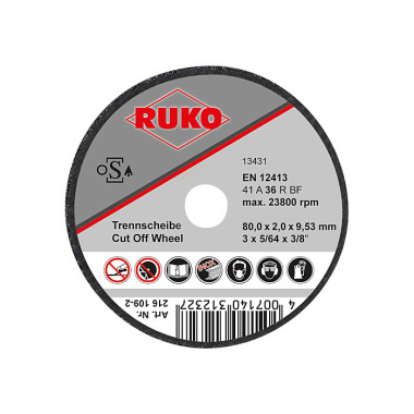 Ruko Cutting discs for pneumatic angle grinder Ø 3” 216109-2