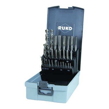 Ruko 28-piece set of hand taps DIN 352 HSS Co 5 245003ERO