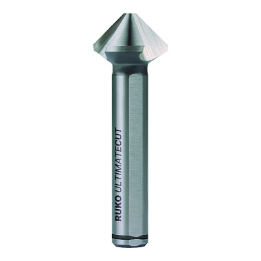 Ruko ULTIMATECUT three flute countersink HSSE 90°,C,10,4mm,3-fl flute shank 102774E