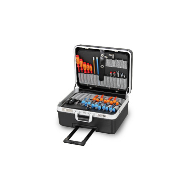 Hepco & Becker XXL-Toolcase Basic ABS-black 470x220x360mm, + trolley, alu-frame, metal locks 00 5970 8019