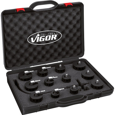 Vigor Turbo system bead breaker set for click systems - Number of tools: 12 V4192