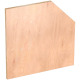 Vigor CORNER WOOD WORKTOP 1083 X 700 MM V6000-01083-D