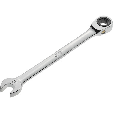 Vigor Ratchet combination wrench, long - external hexagon profile, external double hexagon profile - 10 V1010