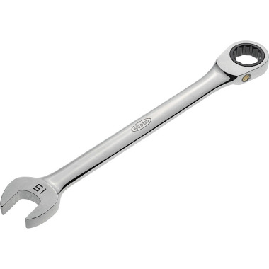 Vigor Ratchet combination wrench, long - external hexagon profile, external double hexagon profile - 15 V1026