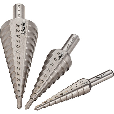 Vigor HSS step drill set V1707 - Number of tools: 3