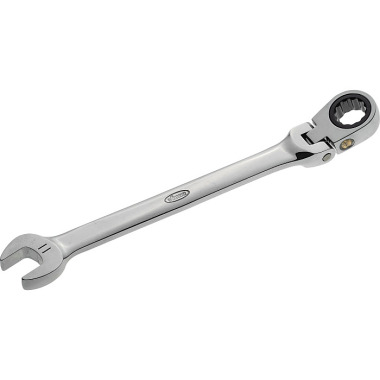 Vigor Joint ratchet combination wrench - external hexagon profile, external double hexagon profile - 11 V2807