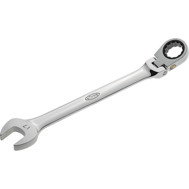 Vigor Joint ratchet combination wrench - external hexagon profile, external double hexagon profile - 17 V2813