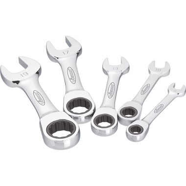 Vigor Ratchet combination wrench set, short - Number of tools: 5 V2815