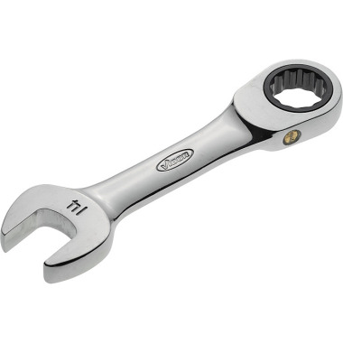 Vigor Ratchet combination wrench, short - external hexagon profile, external double hexagon profile - 14 V2828