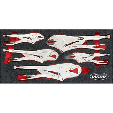 Vigor Grip pliers set - number of tools: 5 V5004