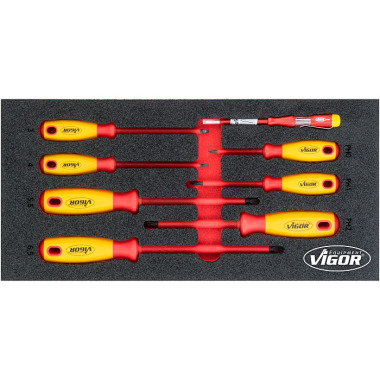 Vigor VDE screwdriver set - number of tools: 8 V5013