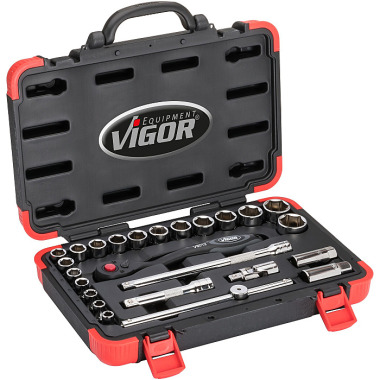 Vigor Socket wrench set - Number of tools: 25 V2460N