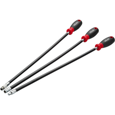 Vigor Screwdriver set, extra long, flexible - 500 mm - Number of tools: 18 V5485