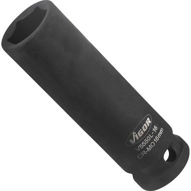 Vigor Impact wrench socket insert, long V5550L-16