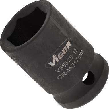 Vigor Impact wrench socket insert, short V5550S-17