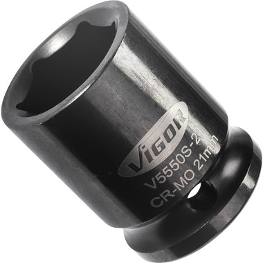 Vigor Impact wrench socket insert, short V5550S-21