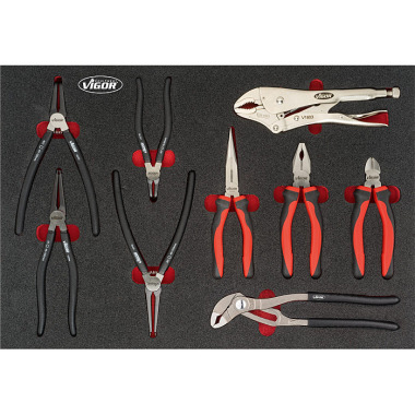 Vigor Pliers set for VW and AUDI - Number of tools: 9 V5635