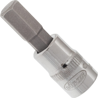 Vigor Screwdriver bit - square hollow 6.3 mm (1/4 inch) - hexagon socket profile - 7 V2434N