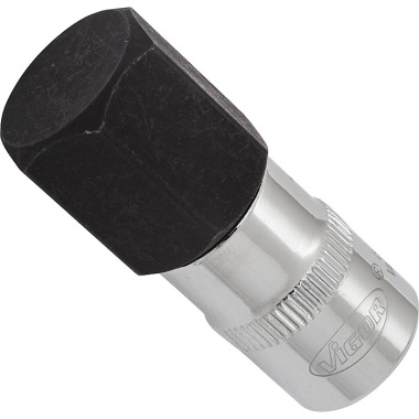 Vigor Screwdriver bit - square hollow 10 mm (3/8 inch) - hexagon socket profile - 19 V6140