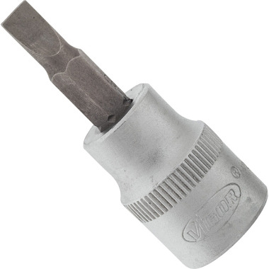 Vigor Screwdriver bit - square hollow 10 mm (3/8 inch) - slotted profile - 0.8 x 5.5 V2288N