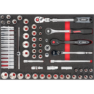 Vigor Socket wrench set - Number of tools: 65 V6822