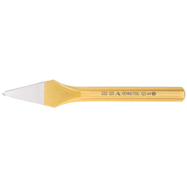 Rennsteig Cross chisel 4 x 125 mm, 8-edged 10 mm, lacquered 322 125 1