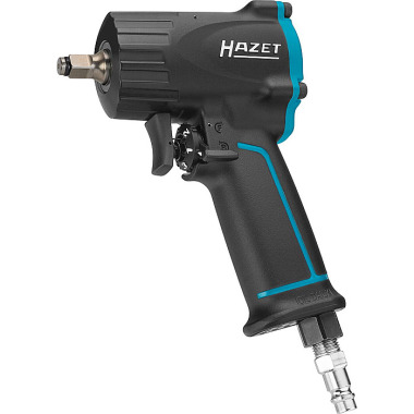 HAZET Extra short impact wrench - Maximum loosening torque: 461 Nm - Solid square 10 mm (3/8 inch) - Jumbo hammer impact mechanism 9011M