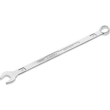 HAZET Combination spanner, extra long, slim design - external double hexagon traction profile - 16 mm 600LG-16