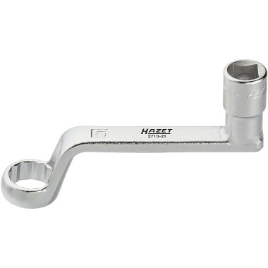 HAZET Camber adjustment special tool - hollow square 12.5 mm (1/2 inch) - external double hexagon profile - 21 mm 2710-21