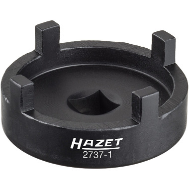 HAZET Ball joint pin wrench - hollow square 12.5 mm (1/2 inch) - solid pin profile 2737-1