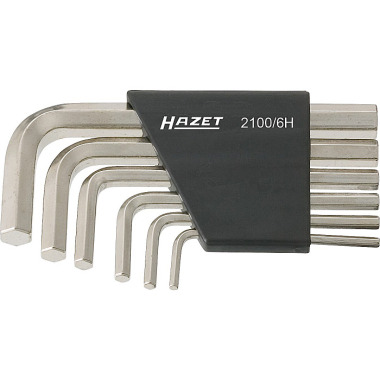 HAZET Allen key set - hexagon socket profile - number of tools: 6 2100/6H