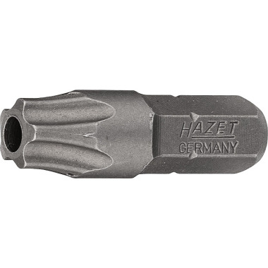 HAZET 5-star bit - solid hexagon 6.3 (1/4 inch) - internal 5-star profile with tenon 2225-40H