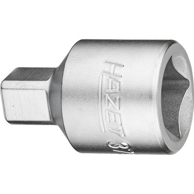 HAZET Oil service screwdriver socket - square hollow 12.5 mm (1/2 inch) - internal square profile - 10 mm 3702-1