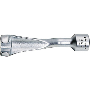 HAZET Injection line wrench - square 12.5 mm (1/2 inch) - external double hexagon profile - 19 mm 4550-2