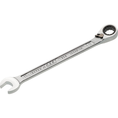 HAZET Ratchet combination wrench - external double hexagon traction profile - 11 mm 606-11