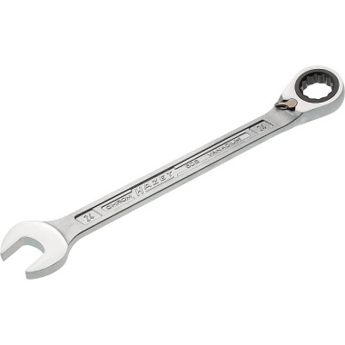 HAZET Ratchet combination wrench - external double hexagon traction profile - 24 mm 606-24