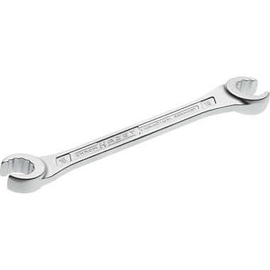 HAZET Double ring spanner (open) - external double hexagon profile - 16 x 18 mm 612-16X18