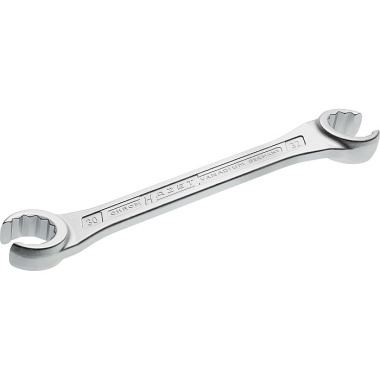 HAZET Double ring spanner (open) - external double hexagon profile - 30 x 32 mm 612-30X32