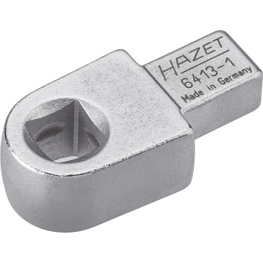 HAZET Insert square holder - Insert square 9 x 12 mm - Solid square 10 mm (3/8 inch) 6413-1