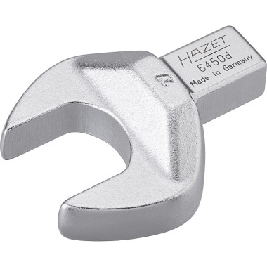 HAZET Insert open-end wrench - insert square 14 x 18 mm - outside hexagon profile - 27 mm 6450D-27