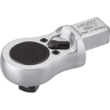 HAZET Plug-in reversible ratchet - plug-in square 14 x 18 mm - solid square 12.5 mm (1/2 inch) 6604-1