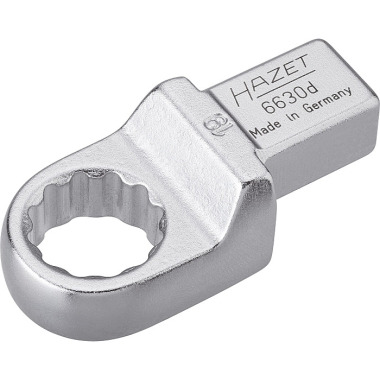 HAZET Insert ring spanner - insert square 14 x 18 mm - external double hexagon traction profile - 19 mm 6630D-19