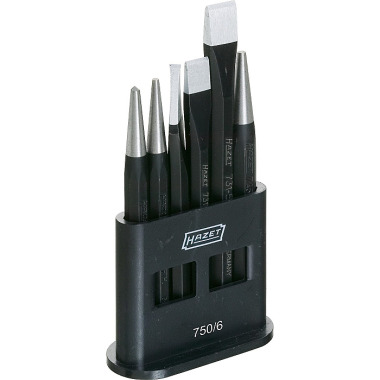 HAZET Chisel, punch, centre punch set - Number of tools: 6 750/6