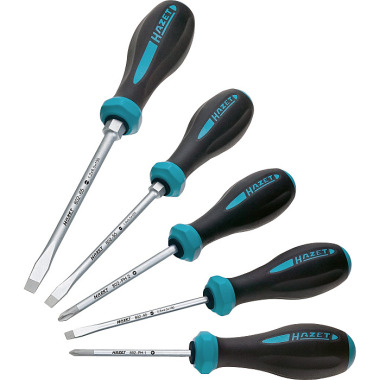 HAZET Screwdriver set HEXAnamic® - slotted profile, Phillips profile PH - Number of tools: 5 802/5